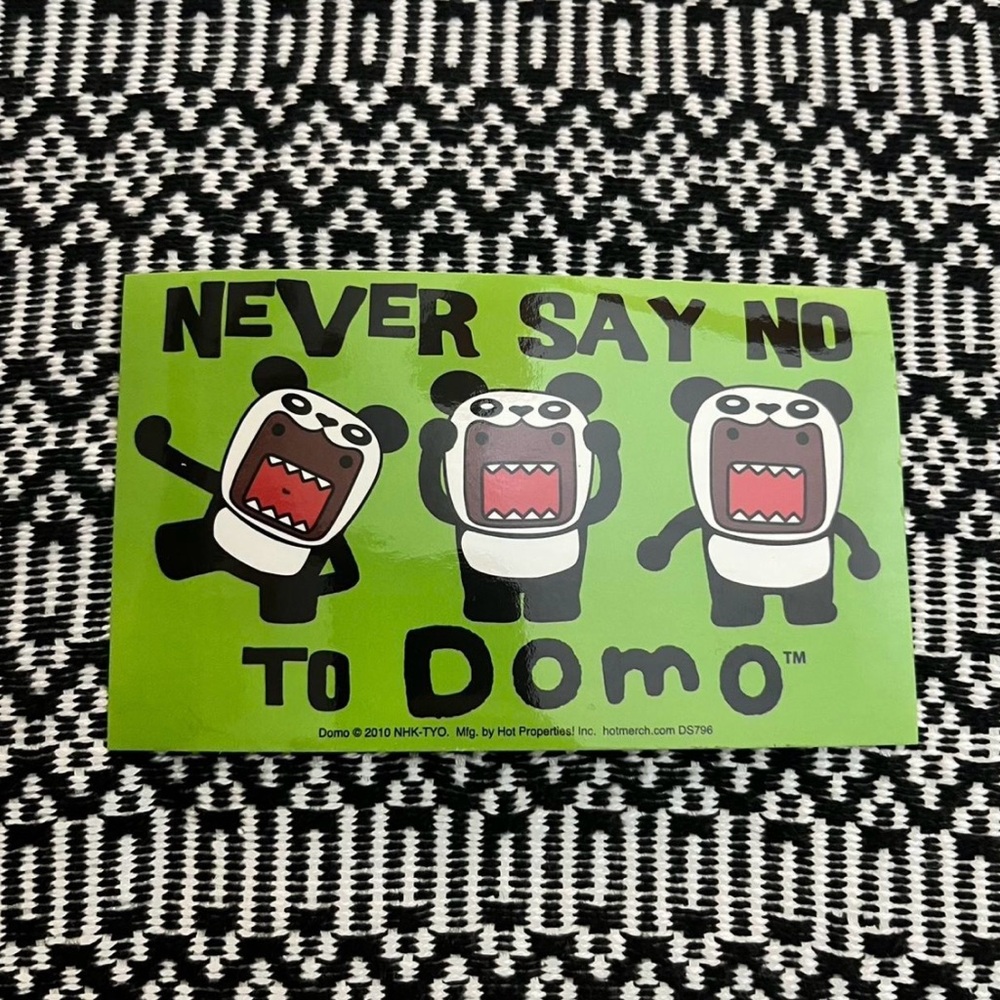 Green Domo Sticker with Panda Design 2/$12